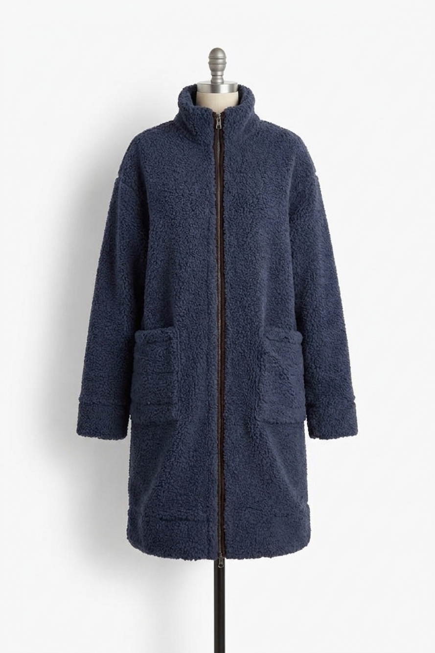 NEW TRIBAL lightweight sherpa coat in night sky